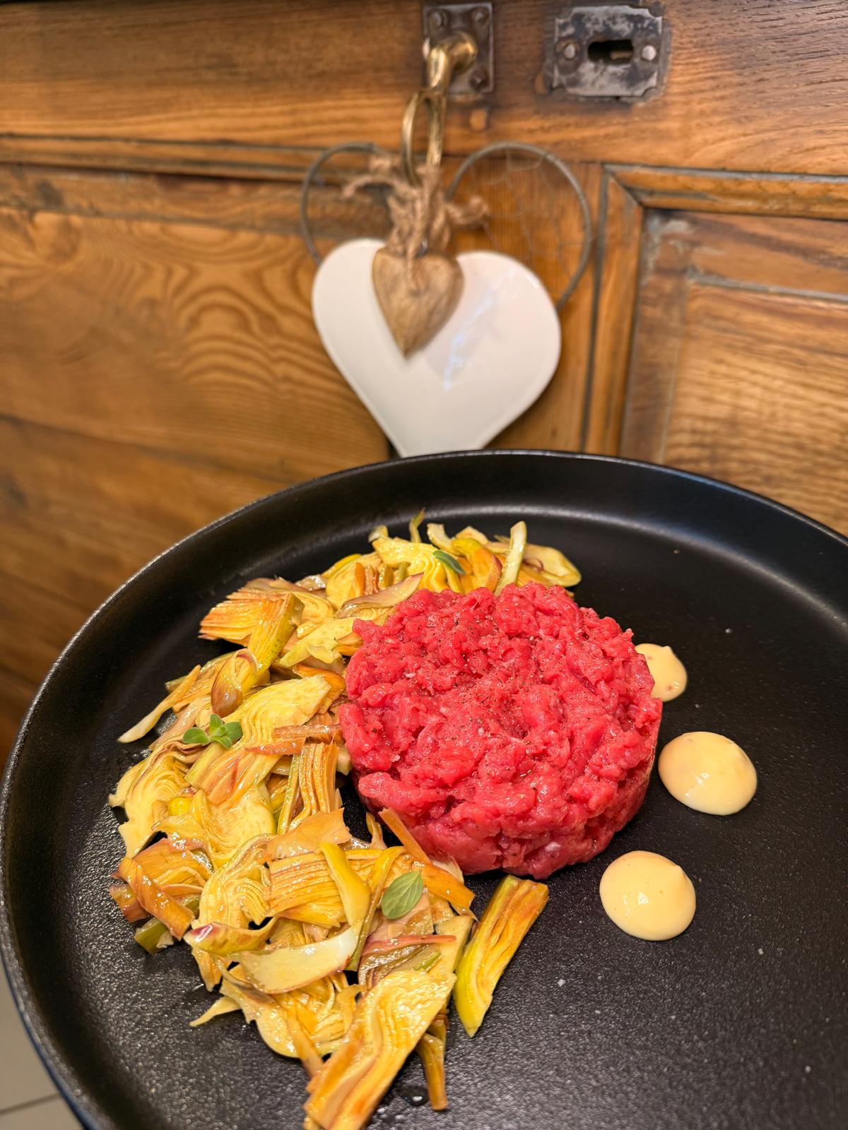 Battuta e carciofi